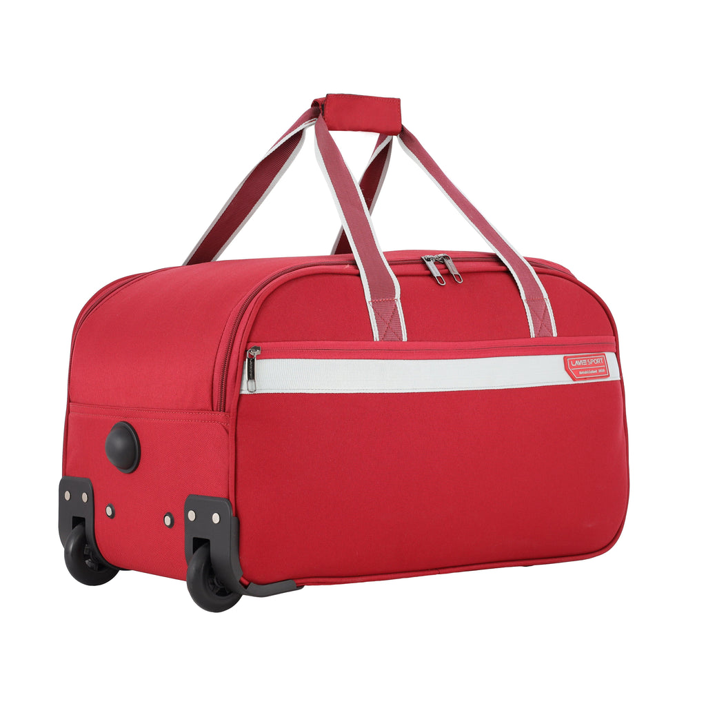 Lavie Sport Size 53 Cms Tropic Wheel Duffle Bag For Travel | Luggage Bag Red - Lavie World