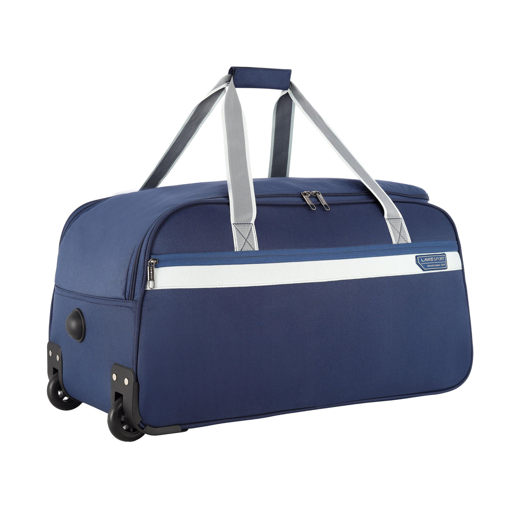 Lavie Sport Size 62 Cms Tropic Wheel Duffle Bag For Travel | Luggage Bag Navy - Lavie World