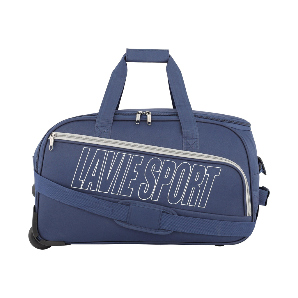 Lavie Sport Size 53 Cms Star Wheel Duffle Bag For Travel | Luggage Bag Navy - Lavie World