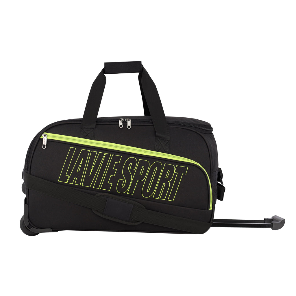 Lavie_Sport_size_53_cms_Star_Wheel_Duffle_Bag_|_Black