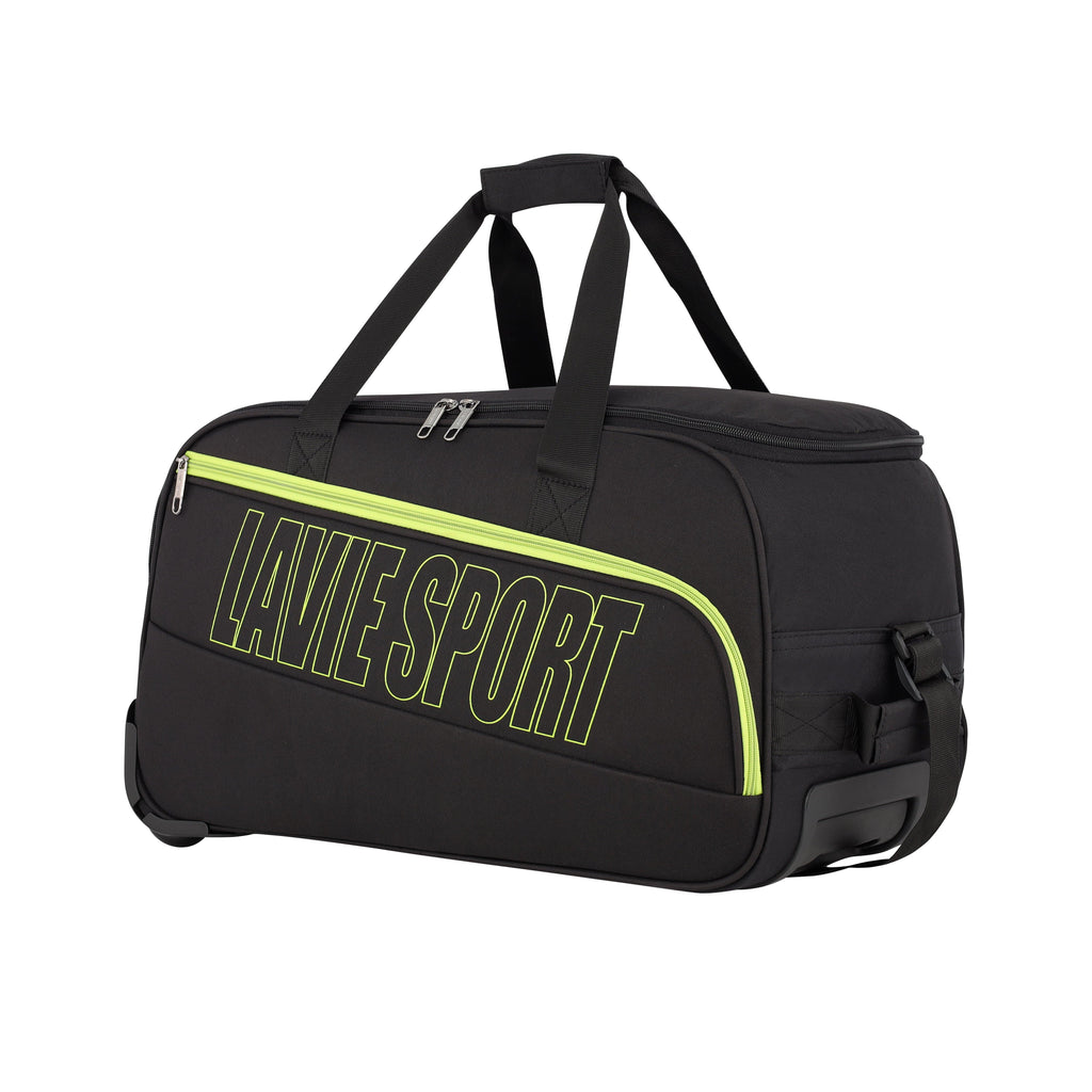 Lavie_Sport_size_53_cms_Star_Wheel_Duffle_Bag_|_Black