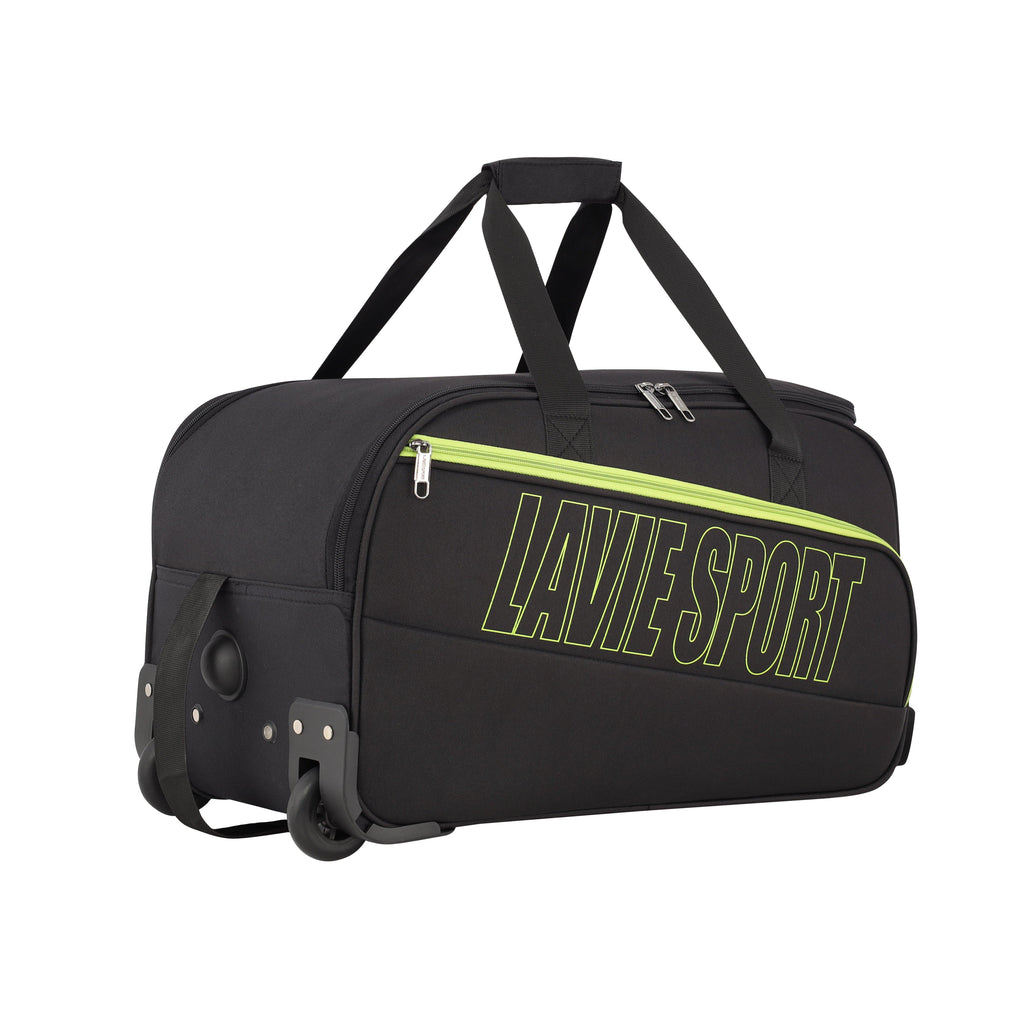 Lavie_Sport_size_53_cms_Star_Wheel_Duffle_Bag_|_Black