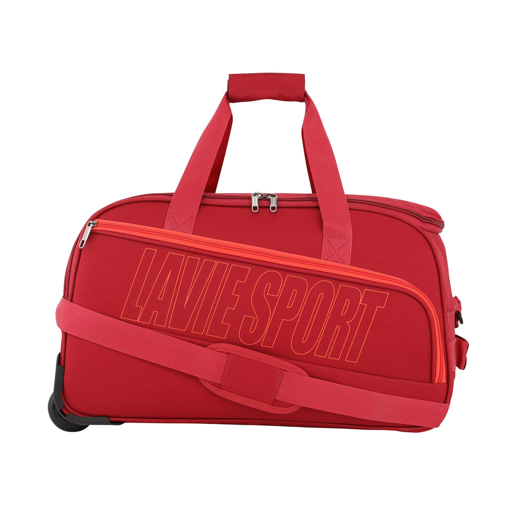 Lavie_Sport_size_53_cms_Star_Wheel_Duffle_Bag_|_Red