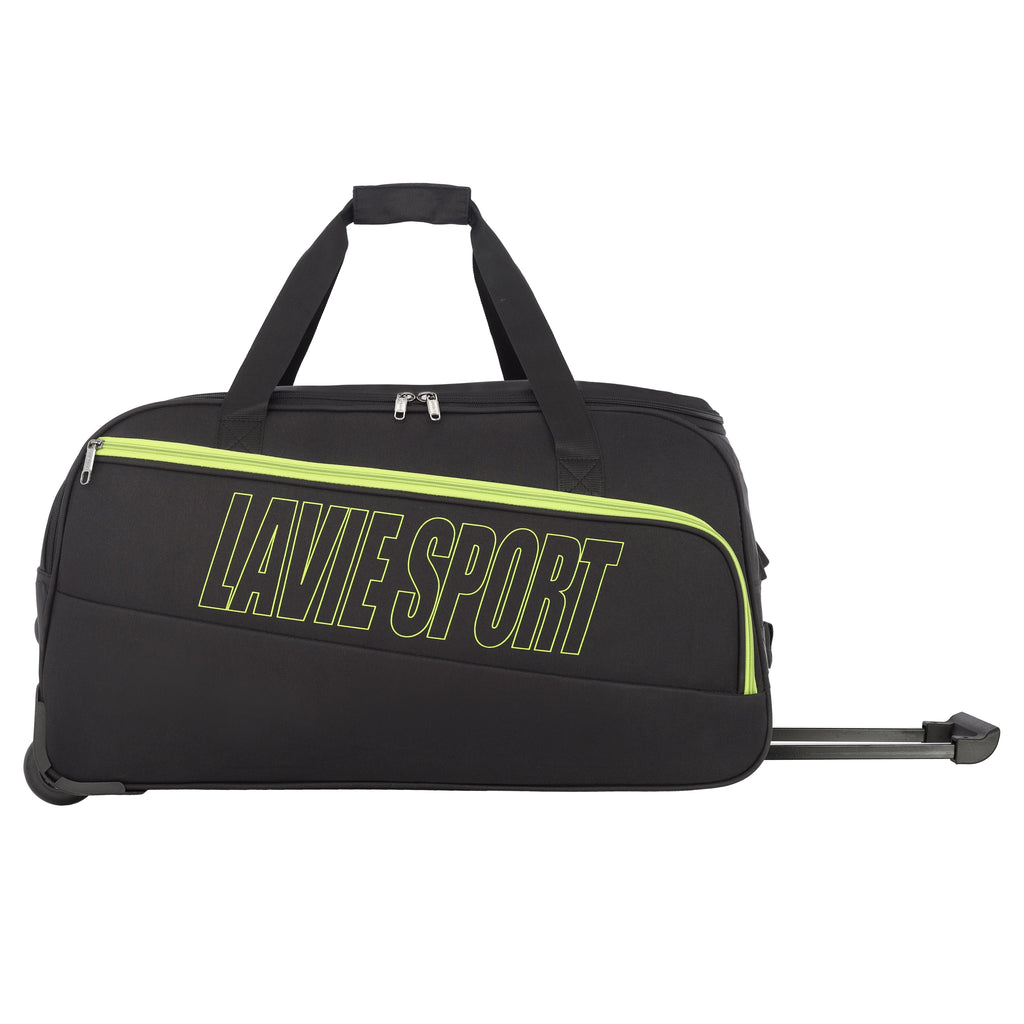 Lavie Sport Size 62 Cms Star Wheel Duffle Bag For Travel | Luggage Bag Black - Lavie World