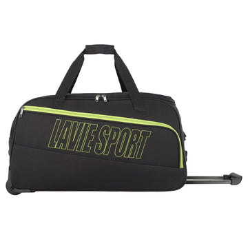 Lavie Sport Size 62 Cms Star Wheel Duffle Bag For Travel | Luggage Bag Black - Lavie World
