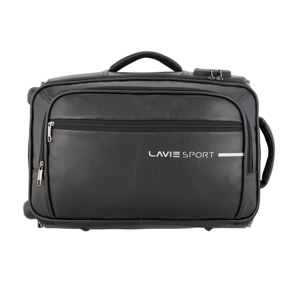 Lavie Sport 45 cms Premium Majestic NV Overnighter Laptop Trolley | Trolley Bag Black - Lavie World