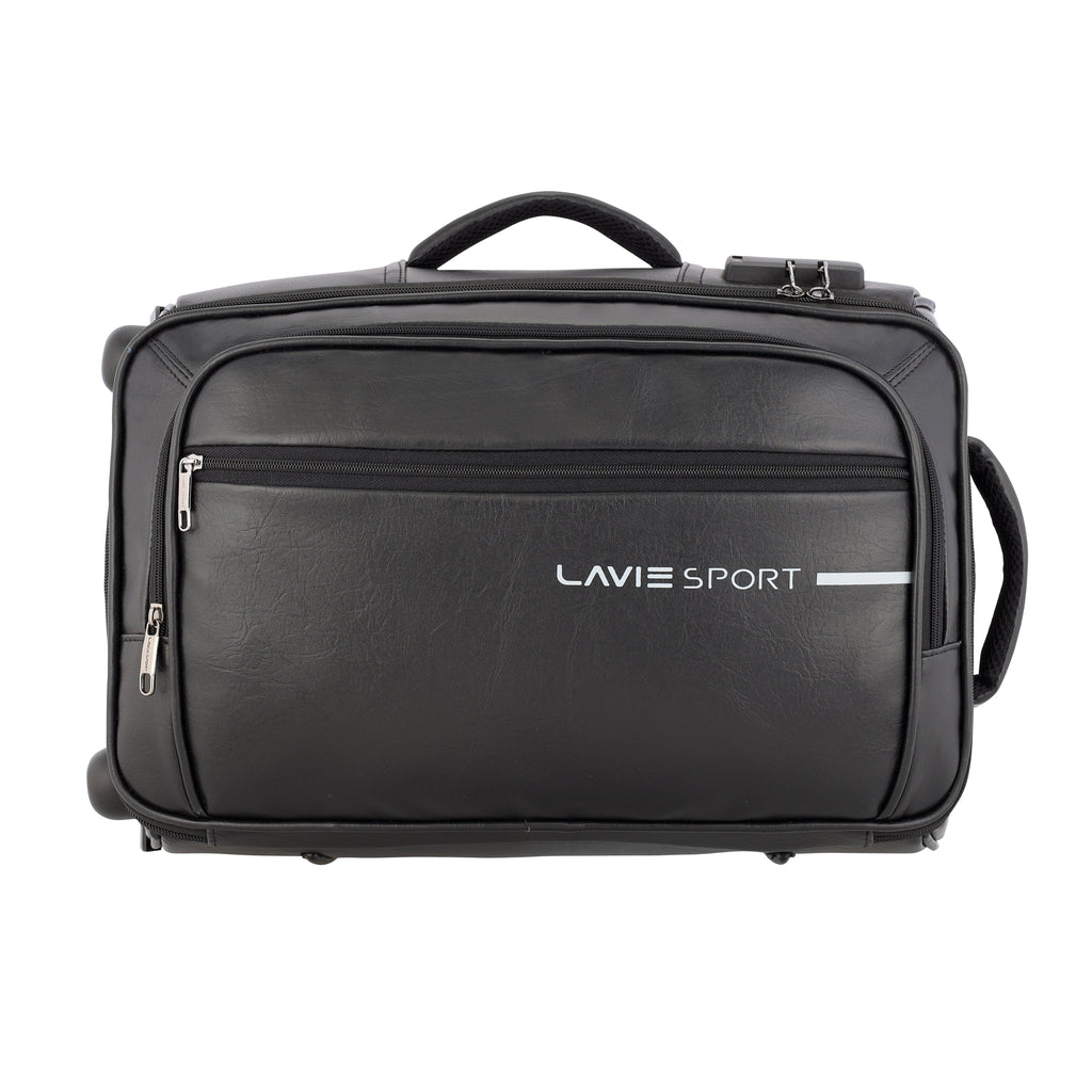 Lavie Sport 45 Cms Premium Majestic Nv Overnighter Laptop Trolley | Luggage Bag Black - Lavie World