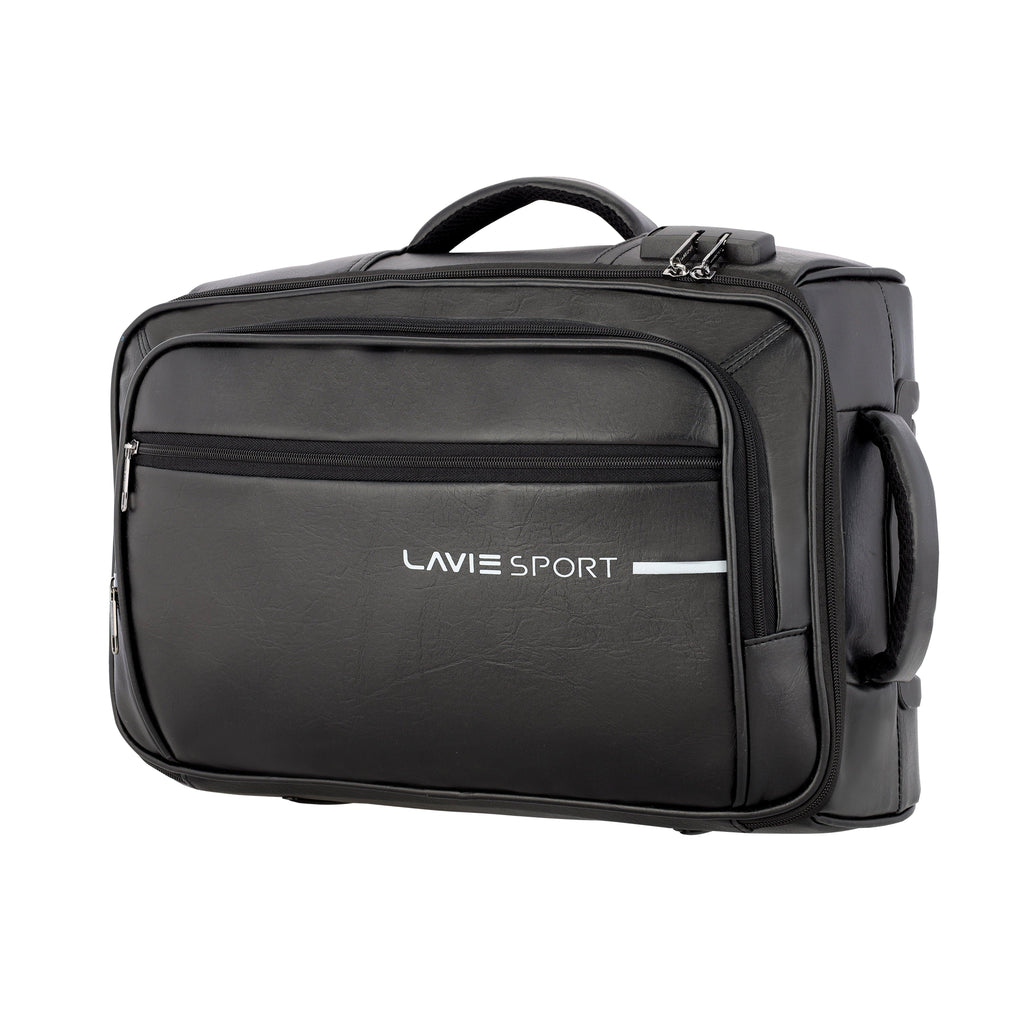 Lavie Sport 45 Cms Premium Majestic Nv Overnighter Laptop Trolley | Luggage Bag Black - Lavie World