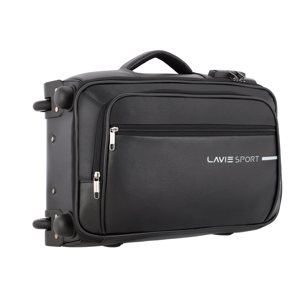 Lavie Sport 45 cms Premium Majestic NV Overnighter Laptop Trolley | Trolley Bag Black - Lavie World