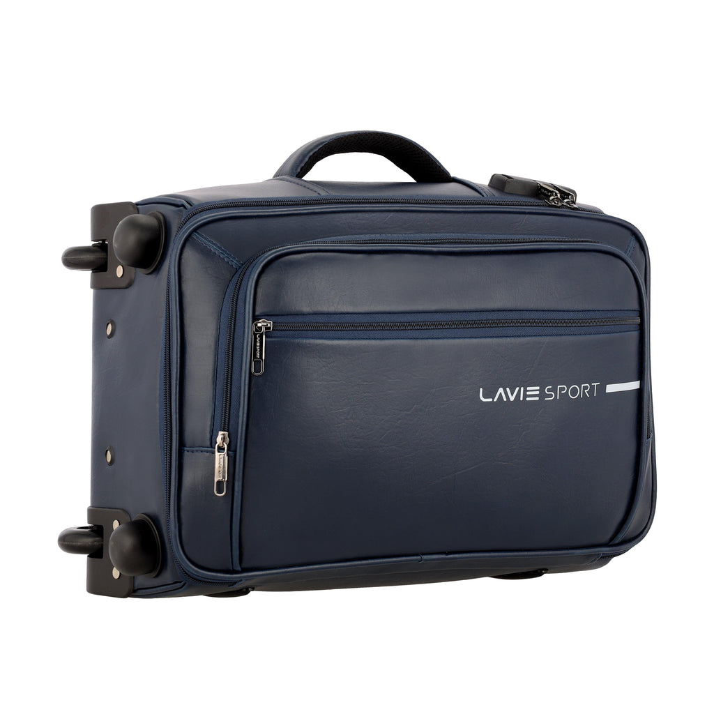 Lavie Sport 45 Cms Premium Majestic Nv Overnighter Laptop Trolley | Luggage Bag Navy - Lavie World
