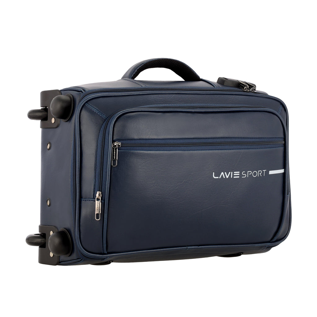 Lavie Sport 45 cms Premium Majestic NV Overnighter Laptop Trolley | Trolley Bag Navy - Lavie World