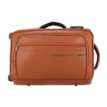 Lavie Sport 45 cms Premium Majestic NV Overnighter Laptop Trolley | Trolley Bag Tan - Lavie World