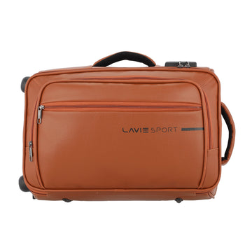 Lavie Sport 45 Cms Premium Majestic Nv Overnighter Laptop Trolley | Luggage Bag Tan - Lavie World