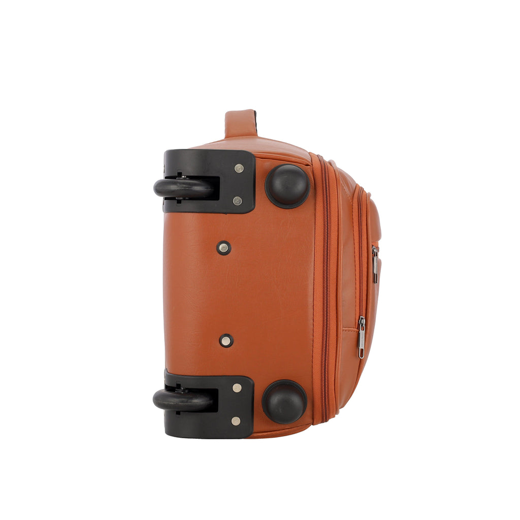 Lavie Sport 45 Cms Premium Majestic Nv Overnighter Laptop Trolley | Luggage Bag Tan - Lavie World