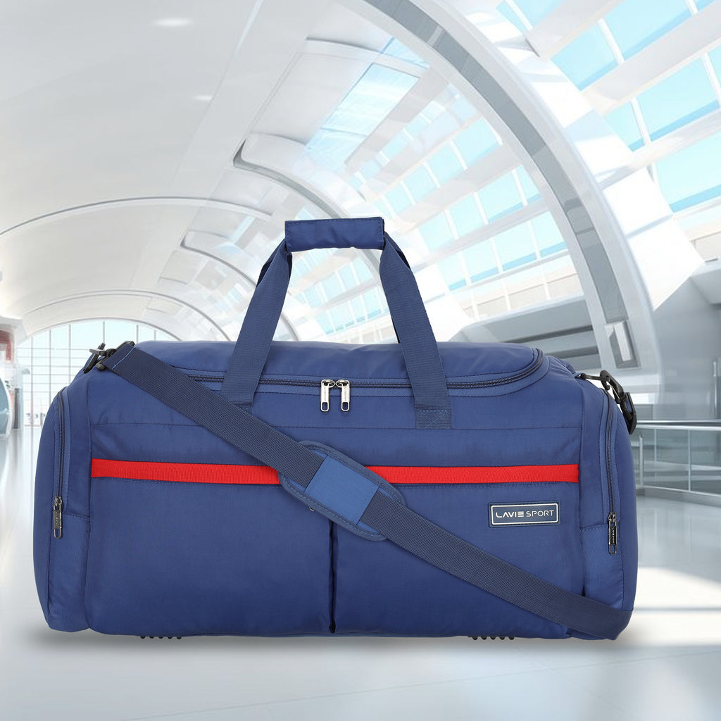 Lavie Sport Epitome 55 cms Duffle Bag For Travel | Airbag| Travel Duffle Navy - Lavie World