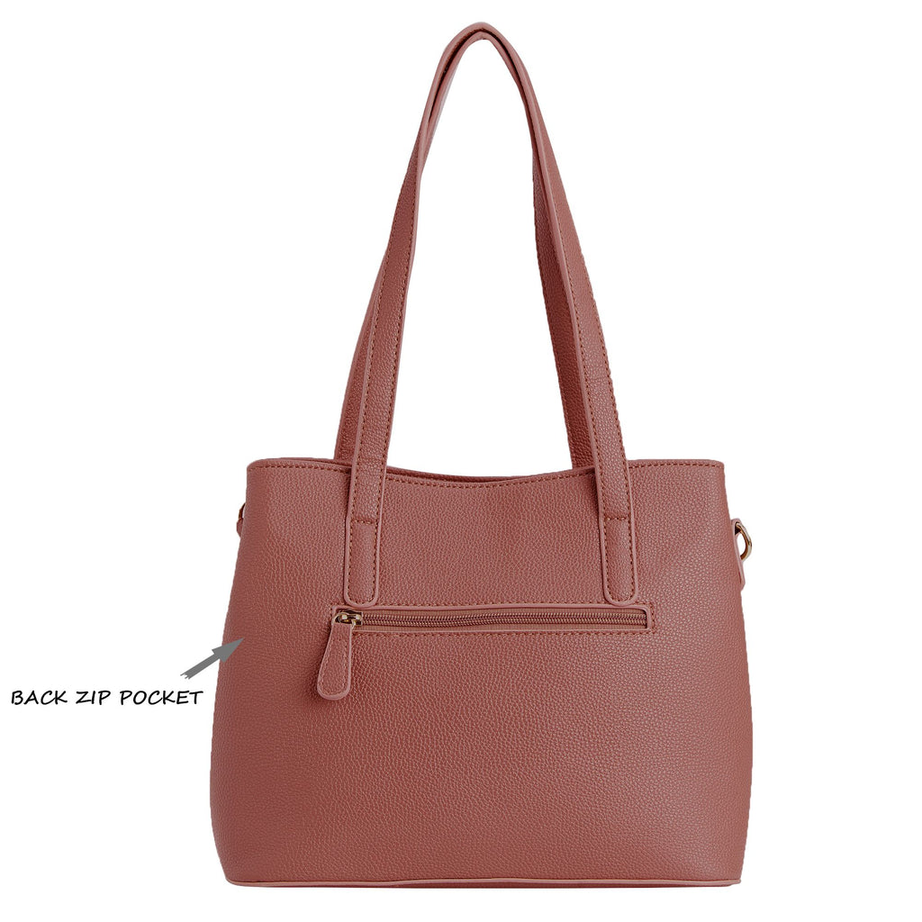 Lavie Odiase Women's 2 Compartment Satchel Bag Medium Dark Pink