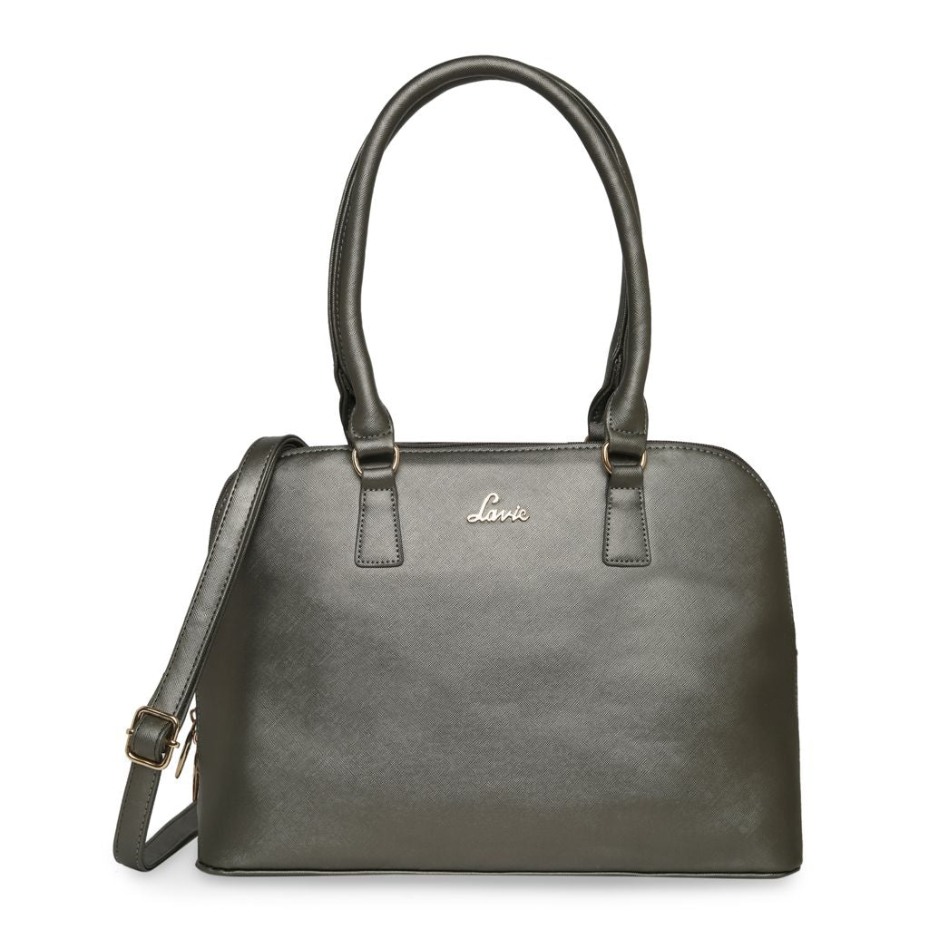 Lavie_Clara_Dome_Women's_Satchel_Pewter_Medium