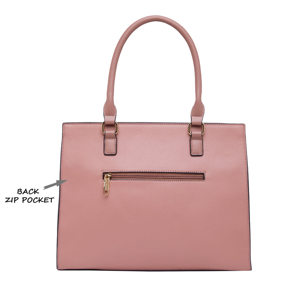 Lavie Shelly 22 Women's Satchel Bag Large Dark Pink