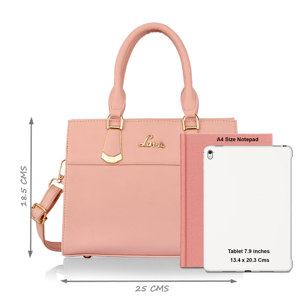 Lavie Celine Women's Satchel Bag Small Light Pink
