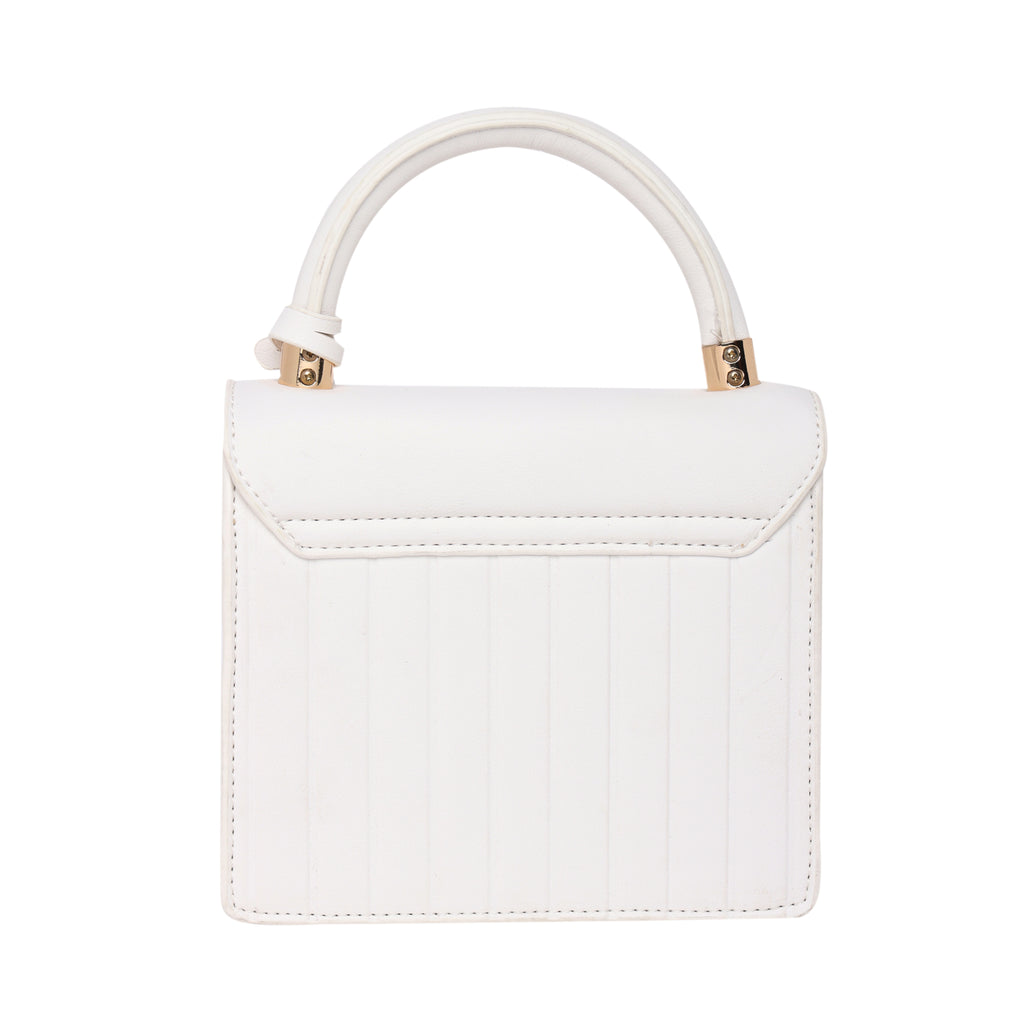 Lavie Aura Women's Flap Satchel Bag Small White