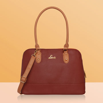 Lavie Pro Lara Women's Satchel Bag Medium Maroon