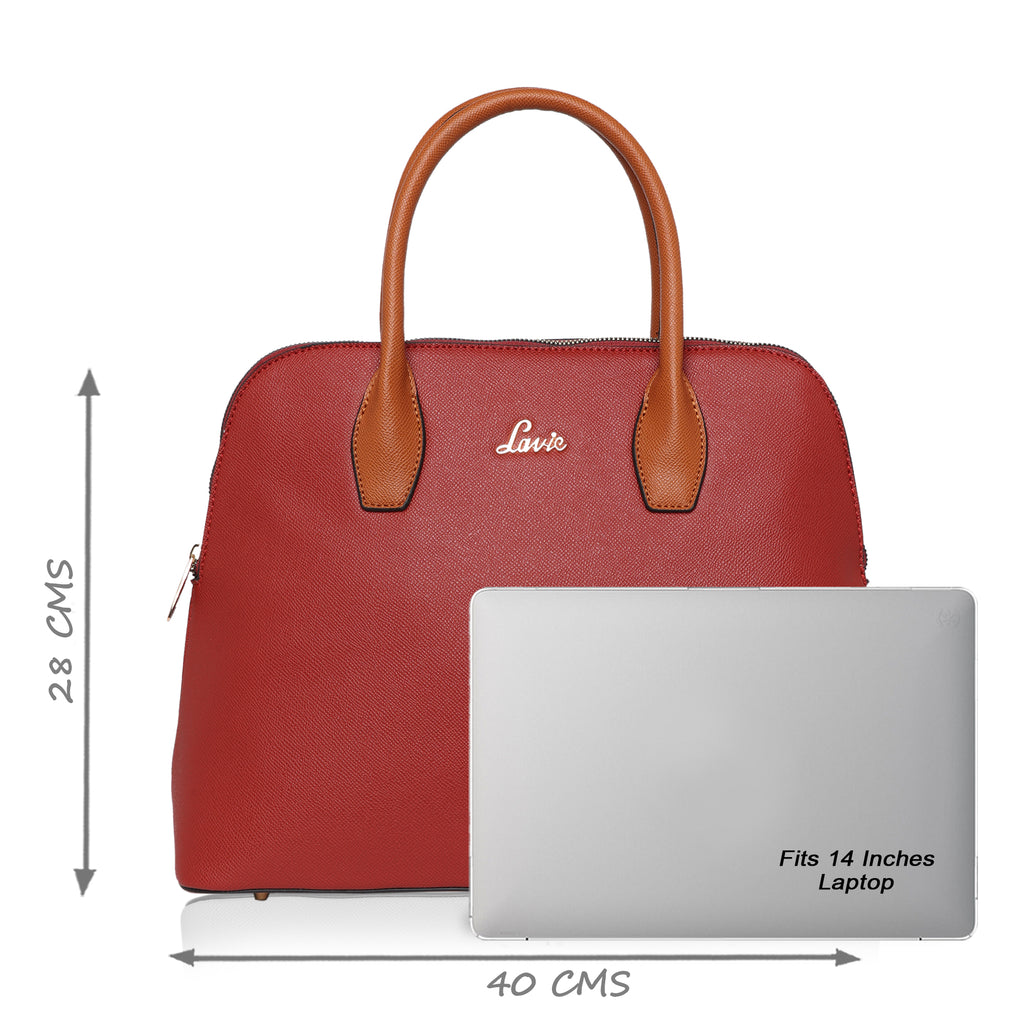 Lavie Hilite Mimi Women's Dome Satchel Bag Large Red