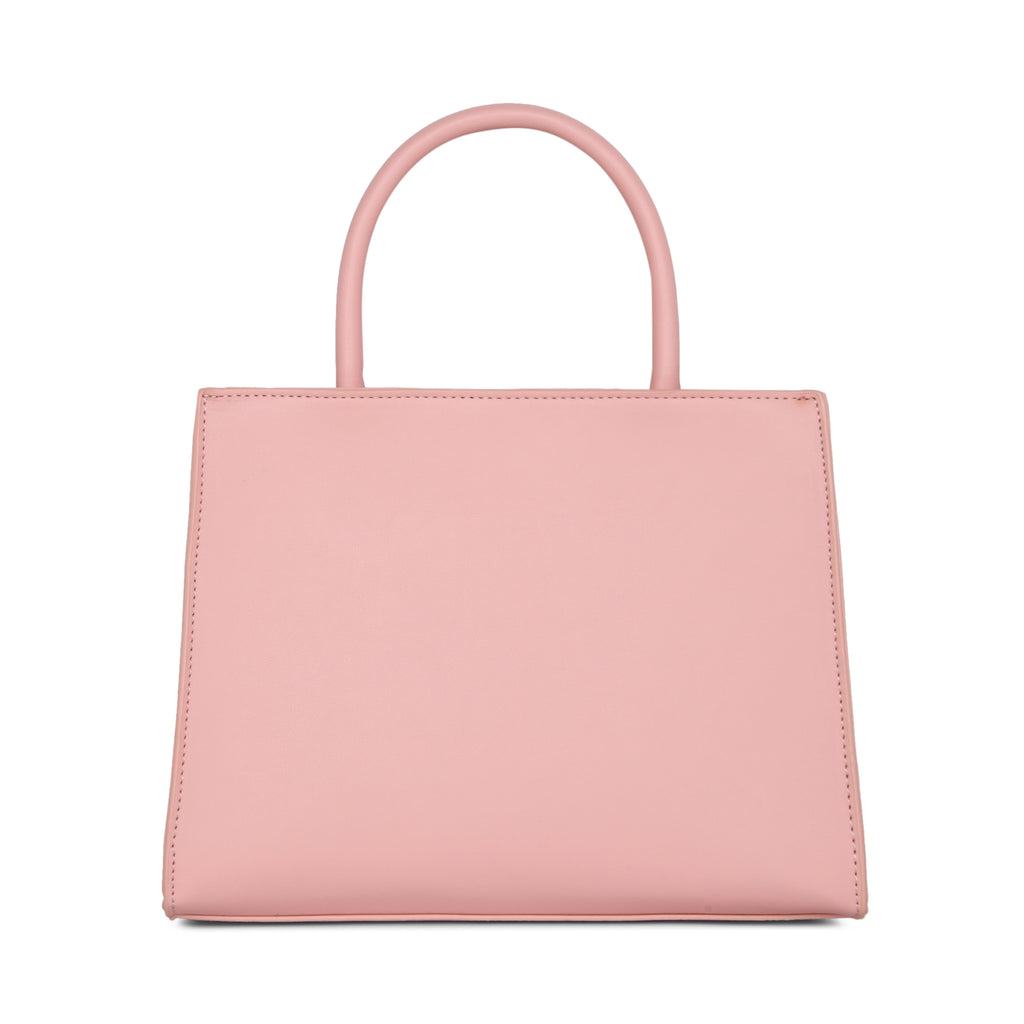 Lavie Luxe Lock Women's Satchel Bag Medium Light Pink