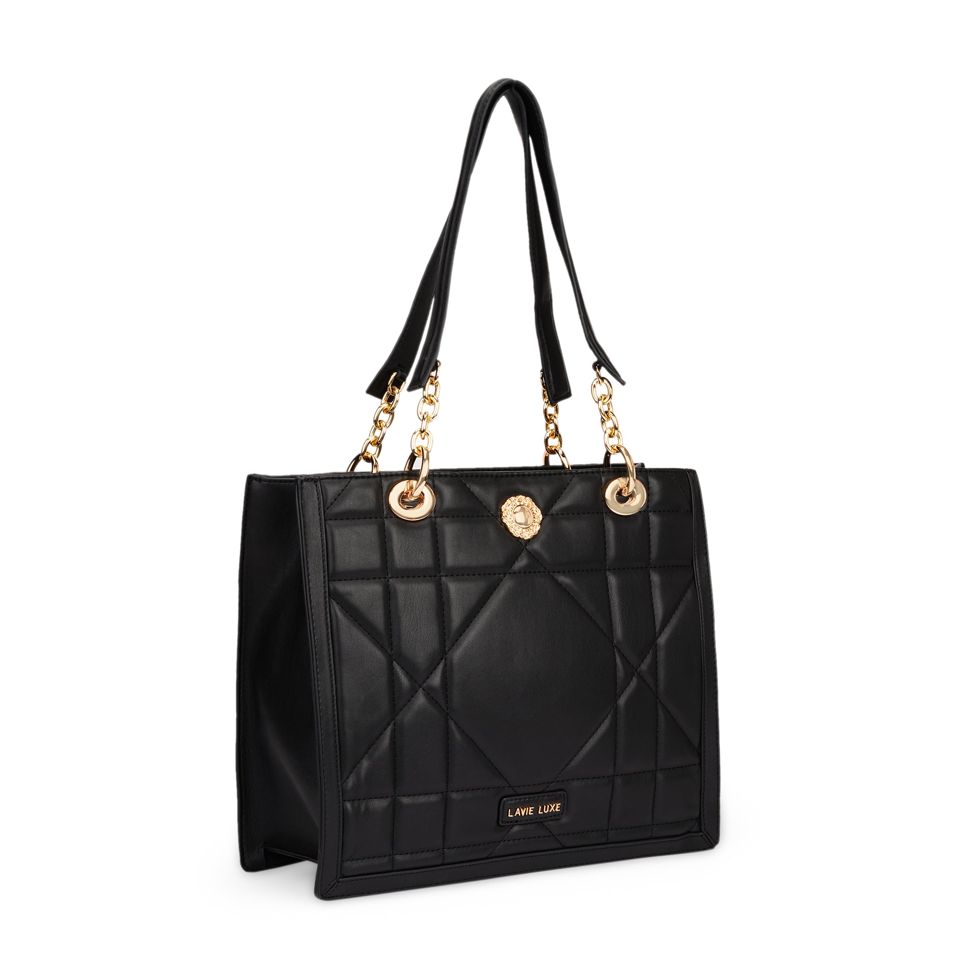 Lavie Luxe Diobox Women's Satchel Bag Large Black