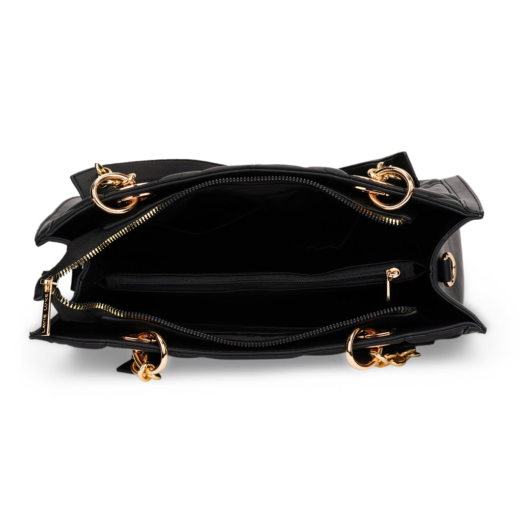 Lavie Luxe Diobox Women's Satchel Bag Large Black