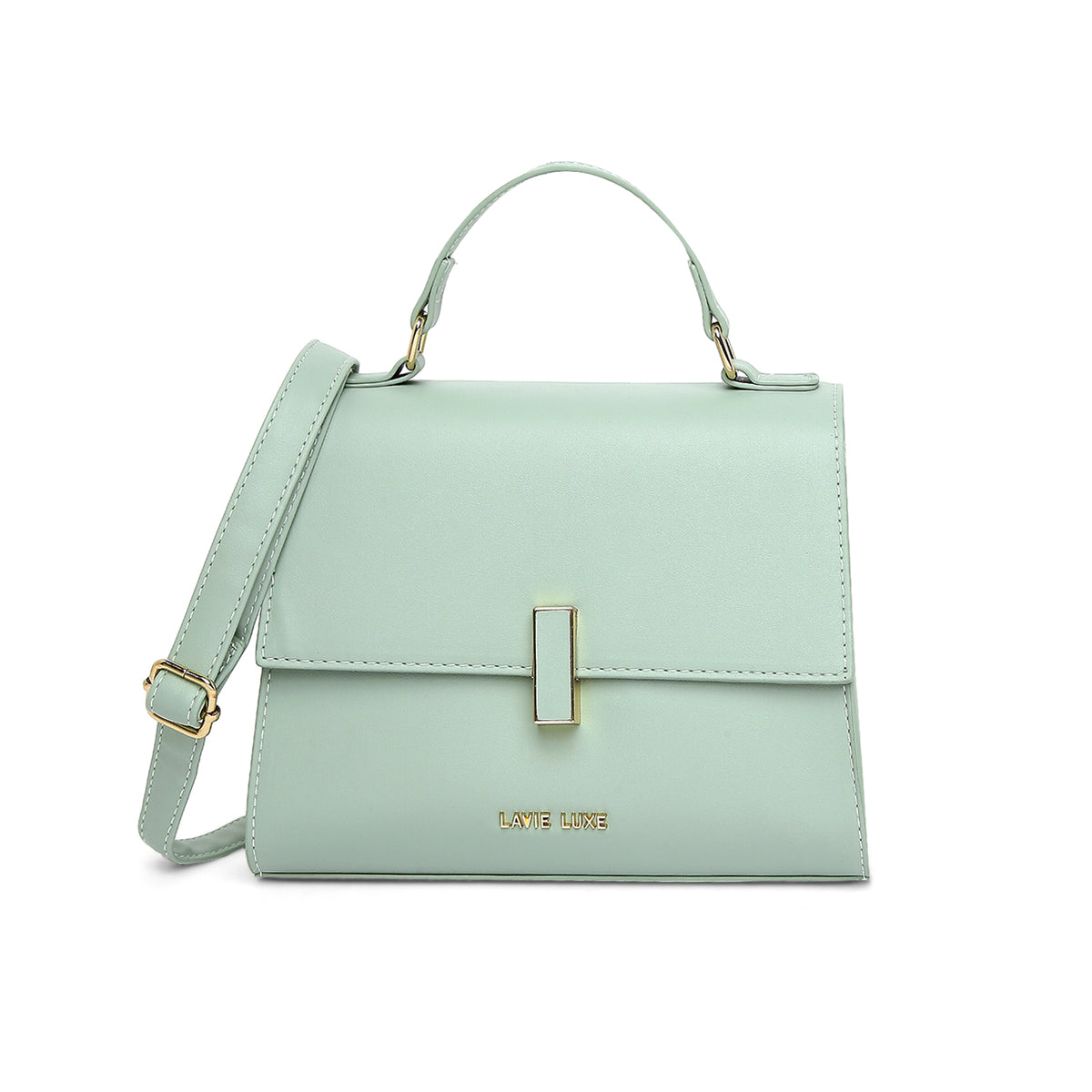 Lavie Luxe Ipsy Women's Flap Satchel Bag Medium Mint