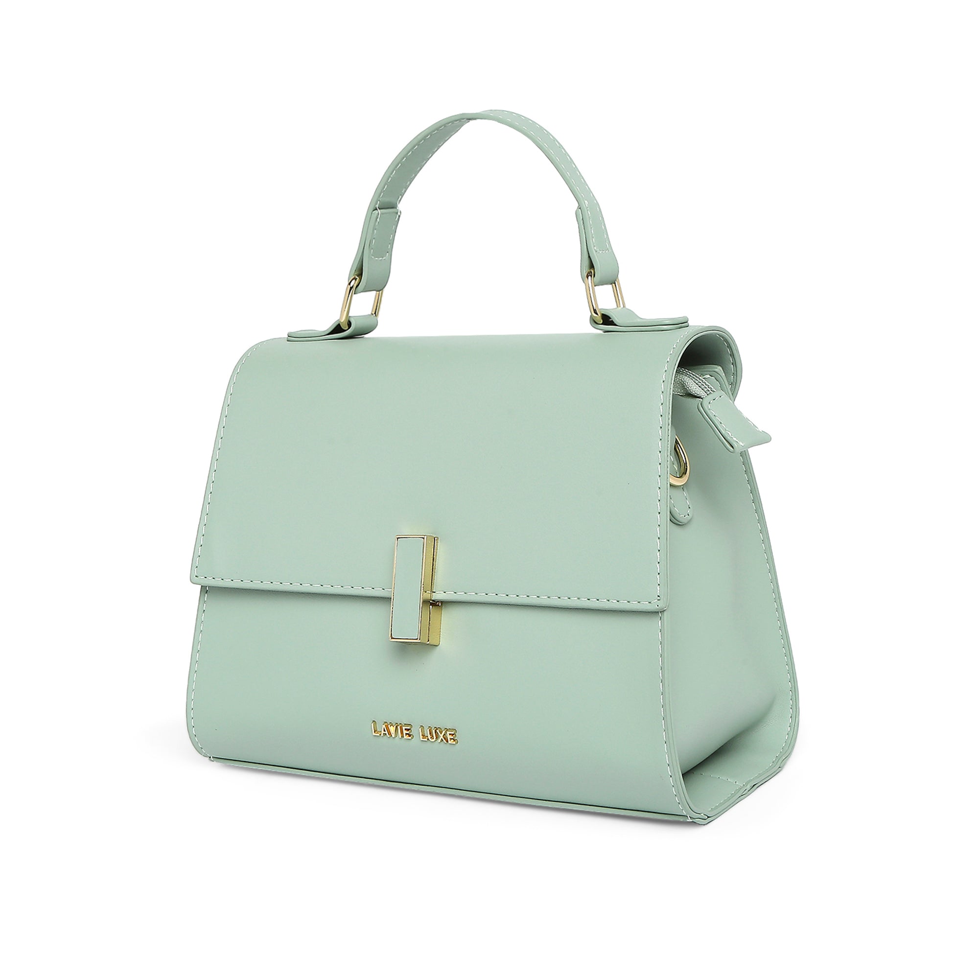 Lavie Luxe Ipsy Women's Flap Satchel Bag Medium Mint