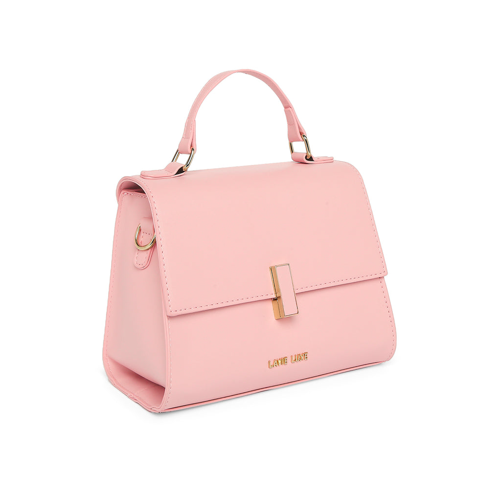 Lavie Luxe Ipsy Women's Flap Satchel Bag Medium Light Pink
