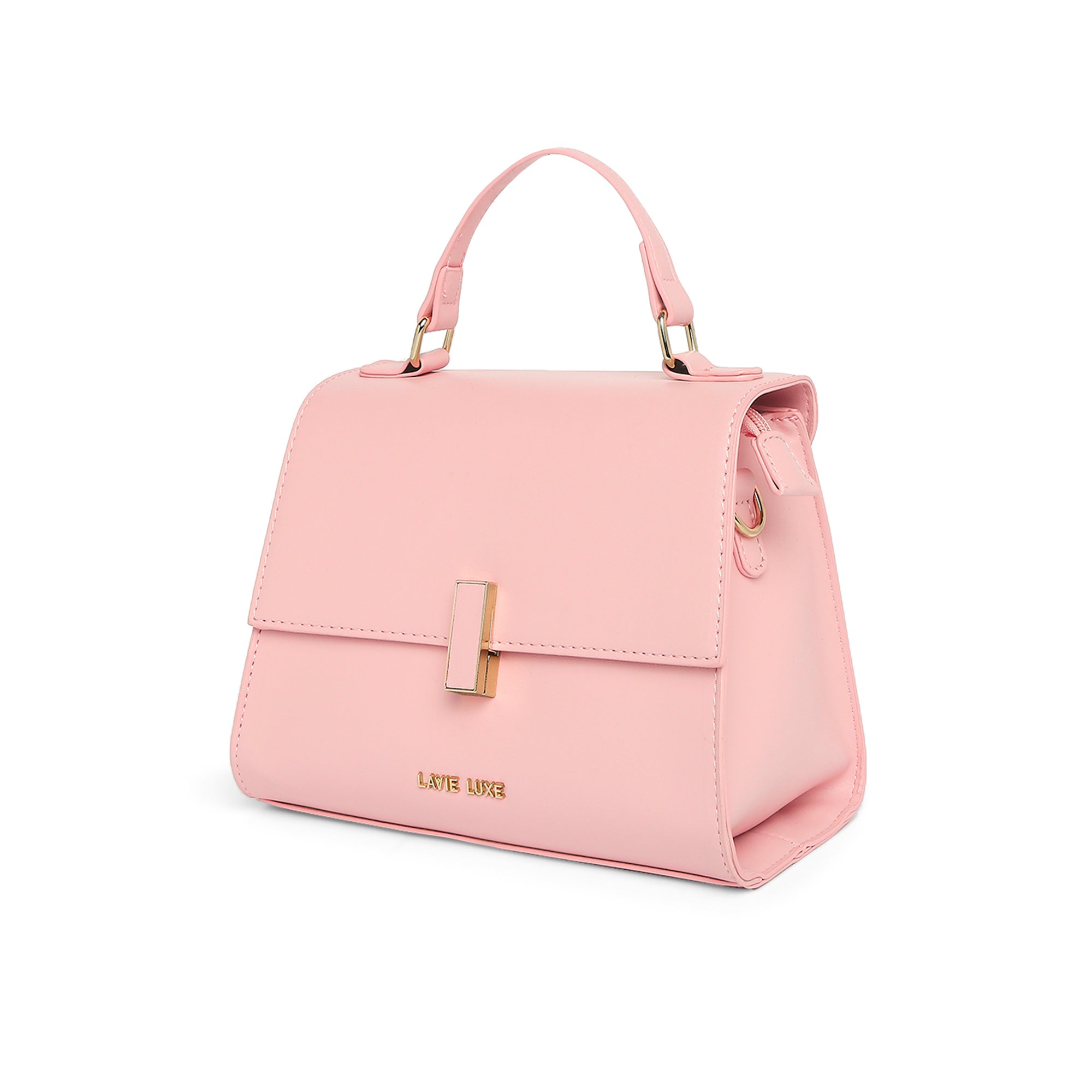 Lavie Luxe Ipsy Women's Flap Satchel Bag Medium Light Pink