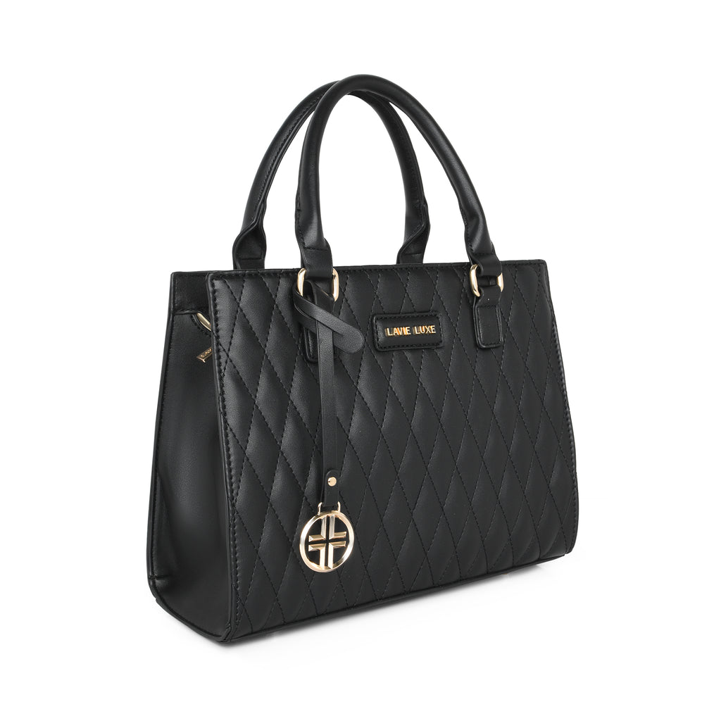 Lavie Luxe Shelqi Women's Satchel Bag Medium Black