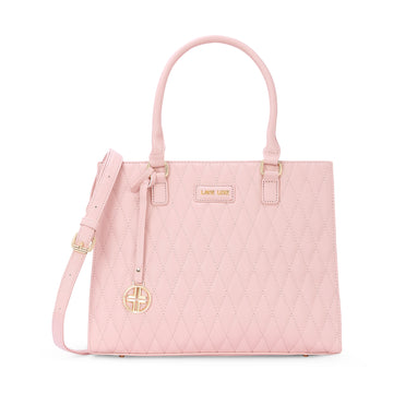 Lavie Luxe Shelqi Women's Satchel Bag Large Light Pink