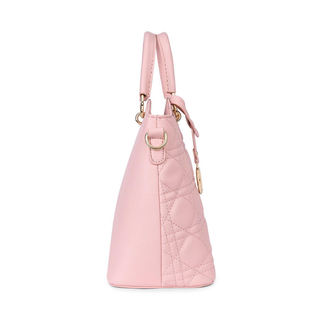 Lavie Luxe Babel Women's Satchel Bag Medium Light Pink