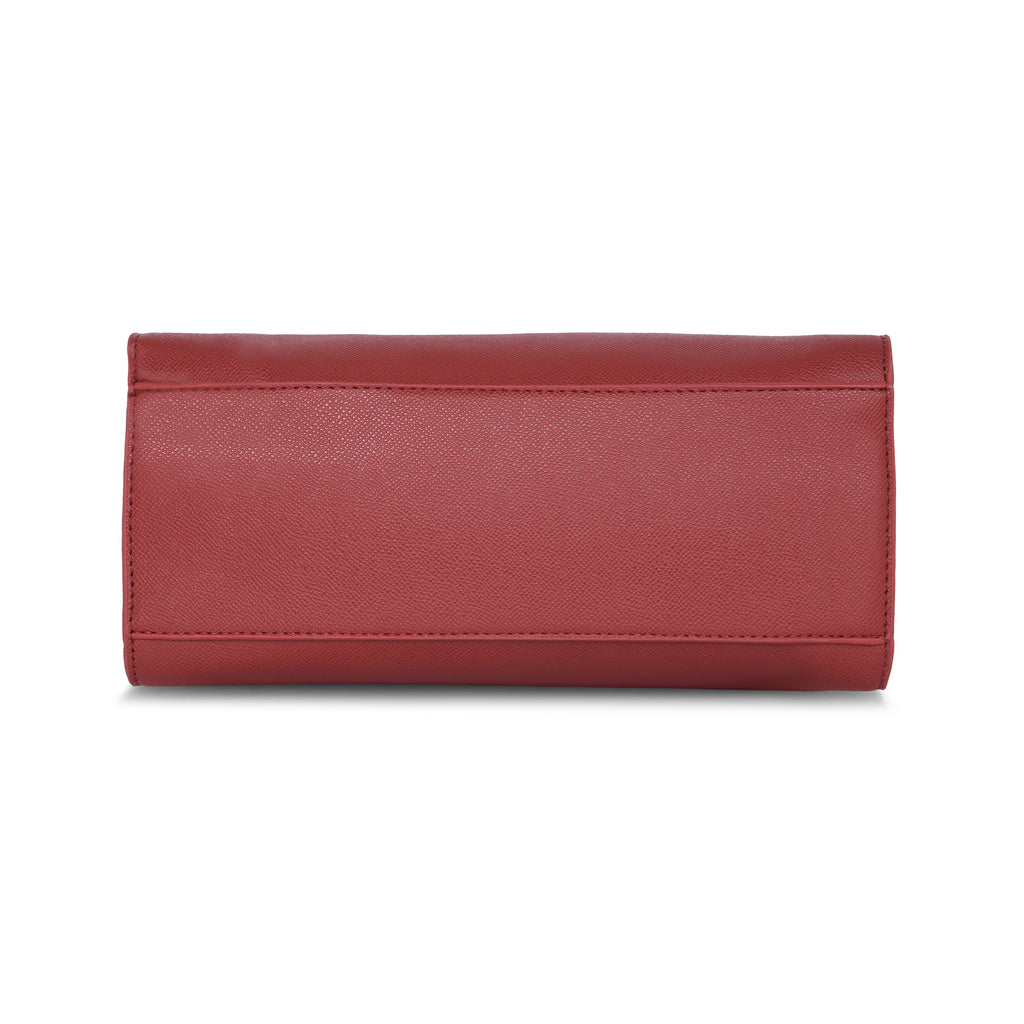 Lavie Luxe Gehry Women's Satchel Bag Medium Red