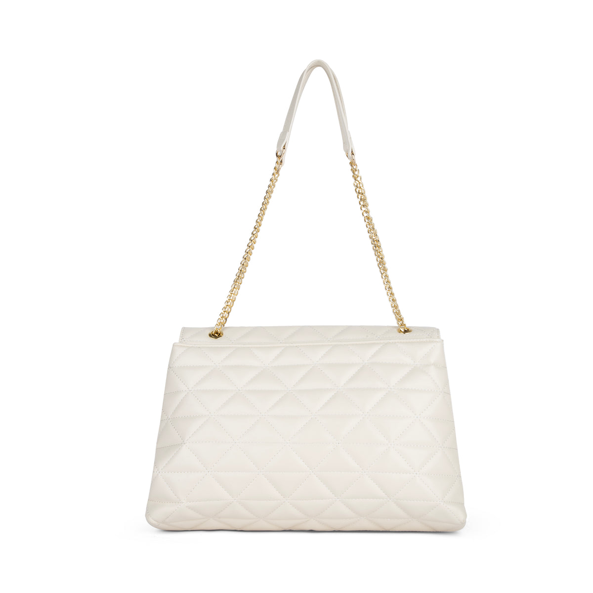 Lavie Luxe Eden Women's Flap Satchel Bag Large Off White