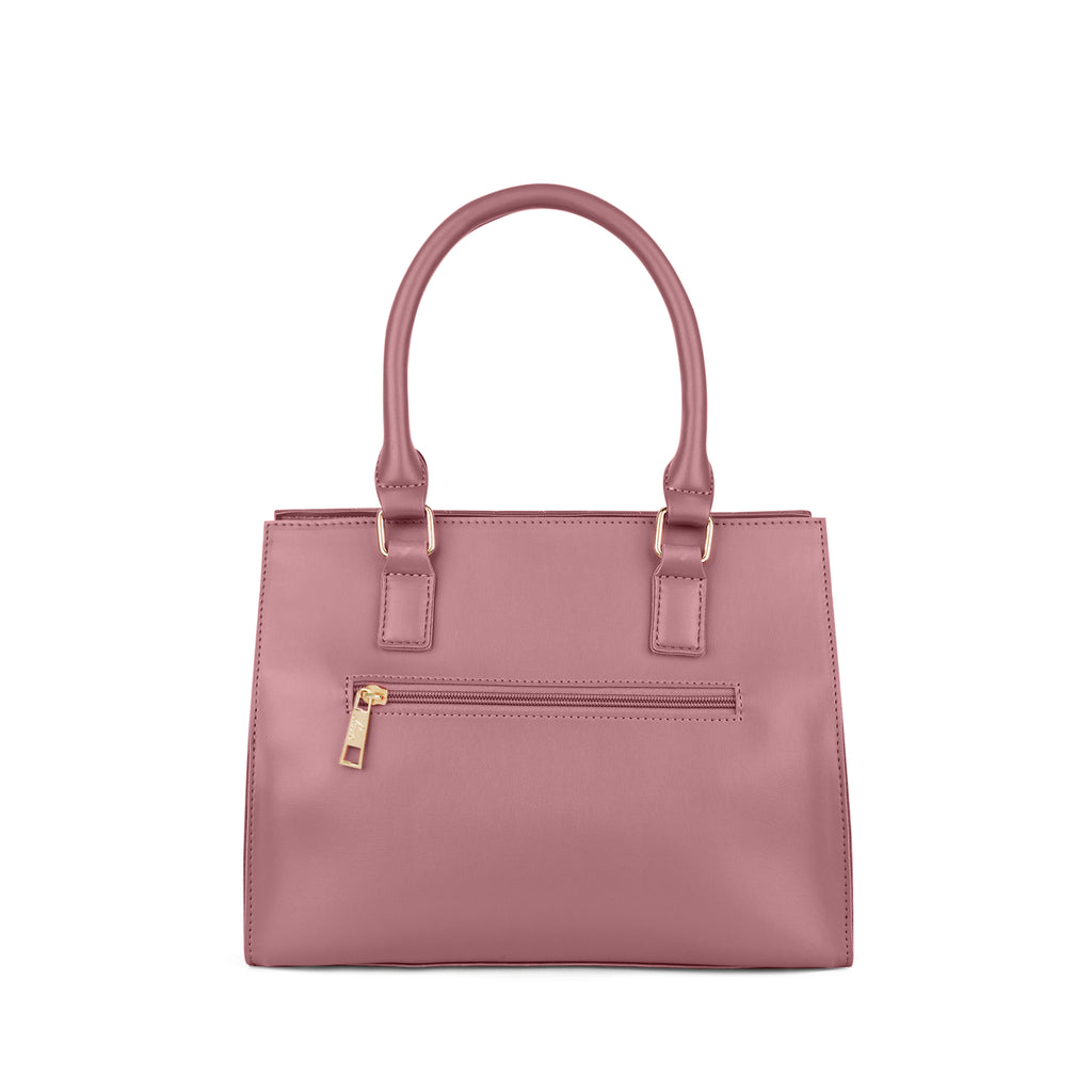Lavie Stitch Shelly Women’s Satchel Bag Medium Dark Pink