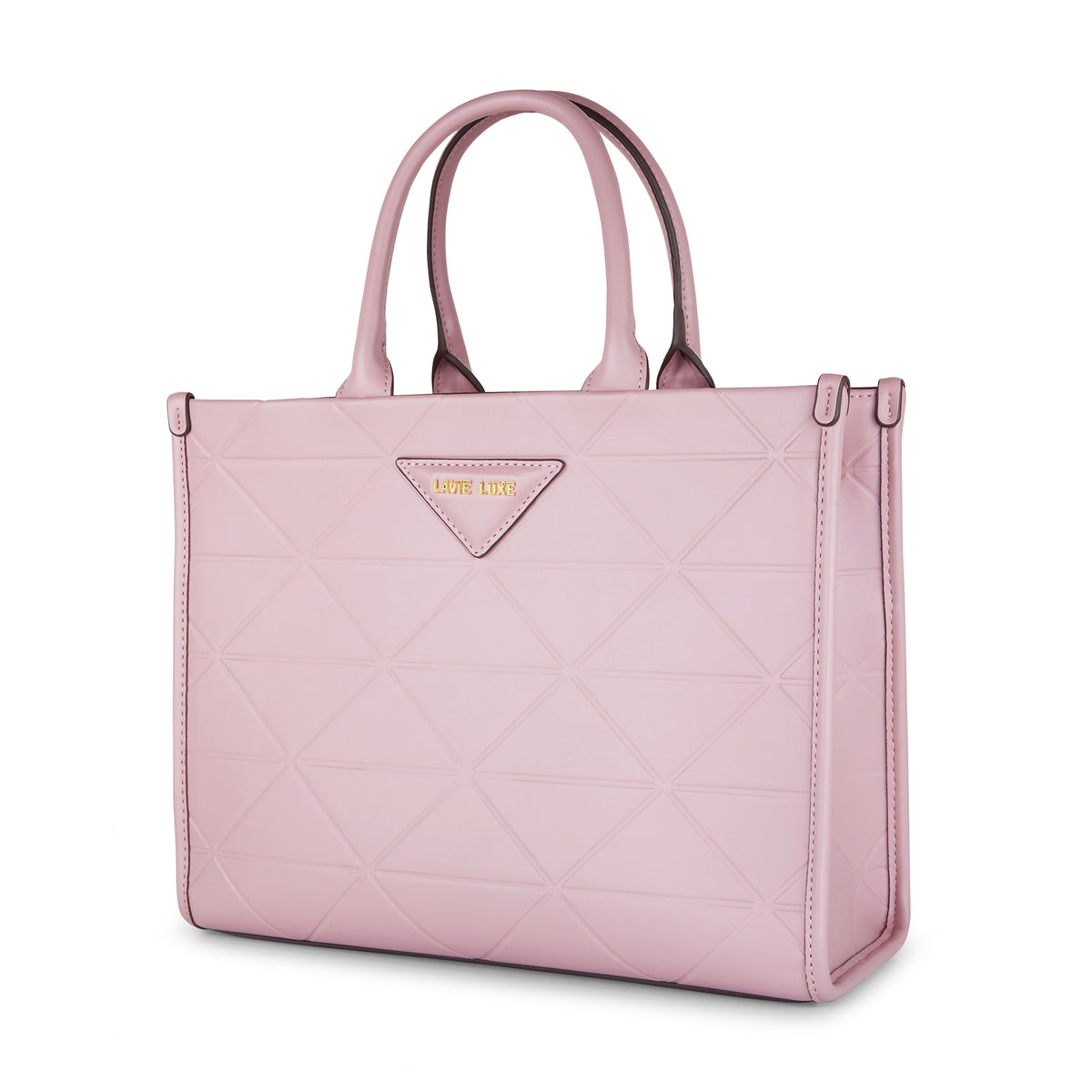Lavie Luxe Mona Box Satchel Bag Large Pink