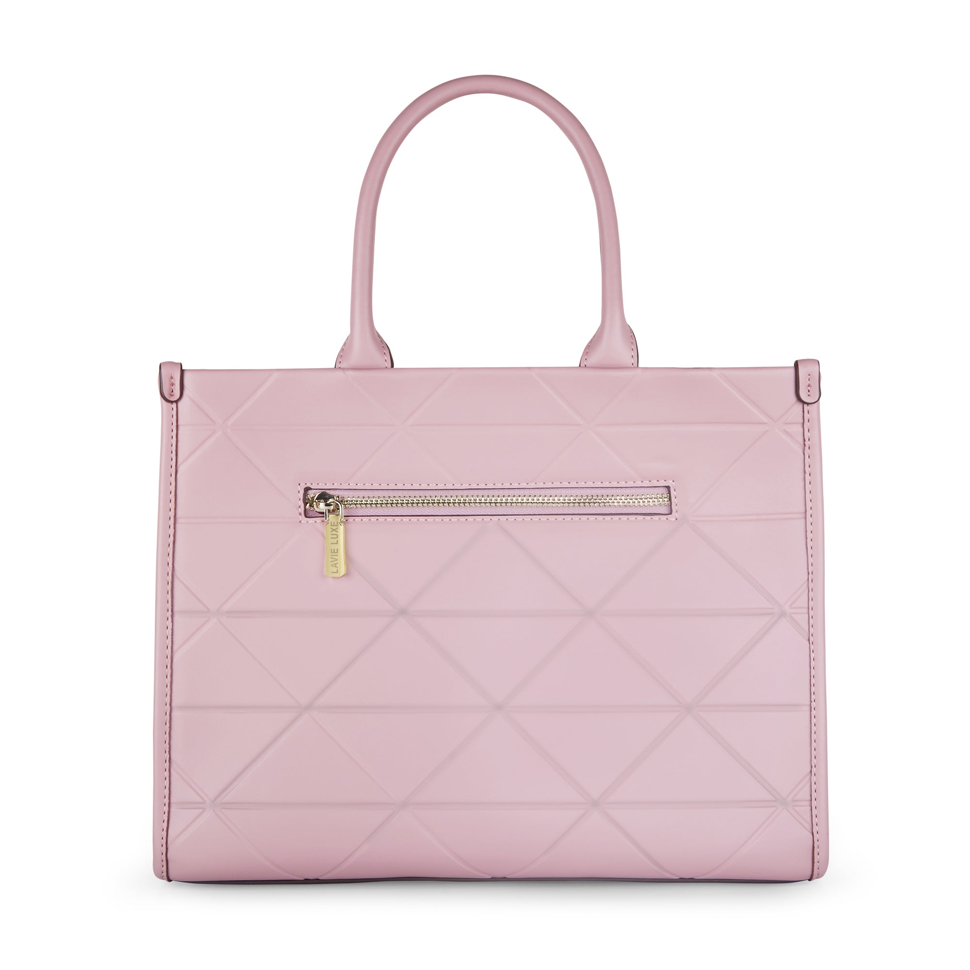 Lavie Luxe Mona Box Satchel Bag Large Pink
