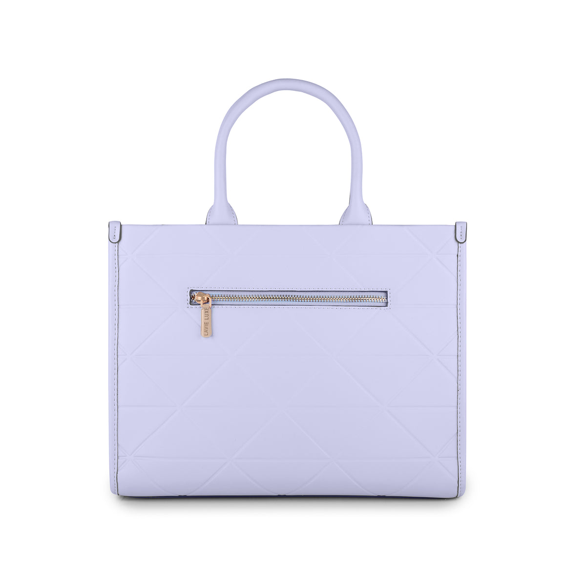 Lavie Luxe Mona Box Satchel Bag Large Lilac