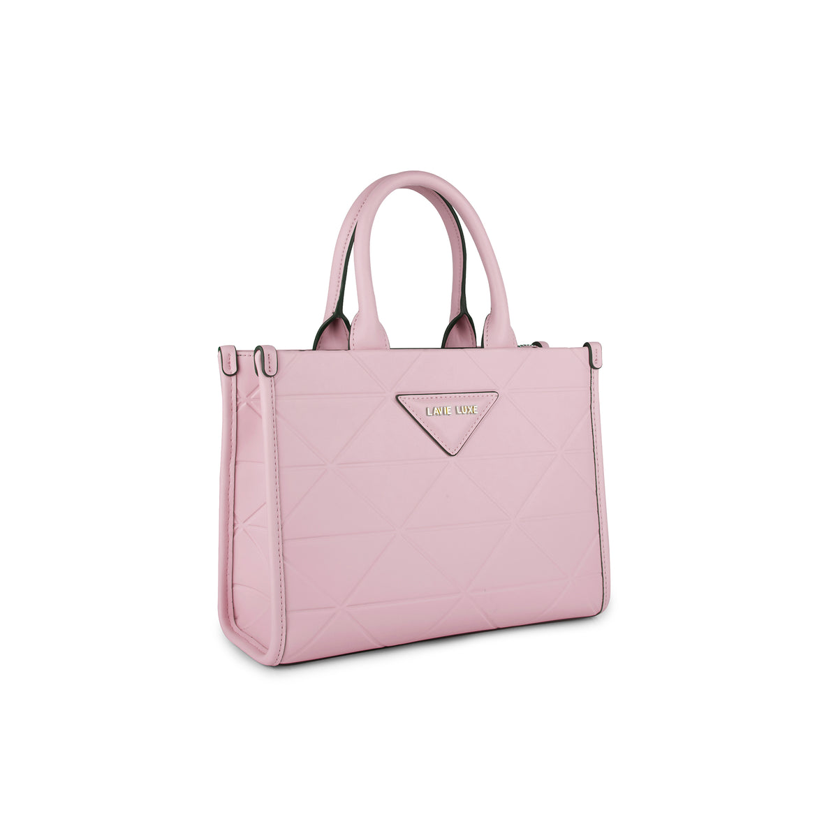 Lavie Luxe Mona Box Satchel Bag Medium Pink