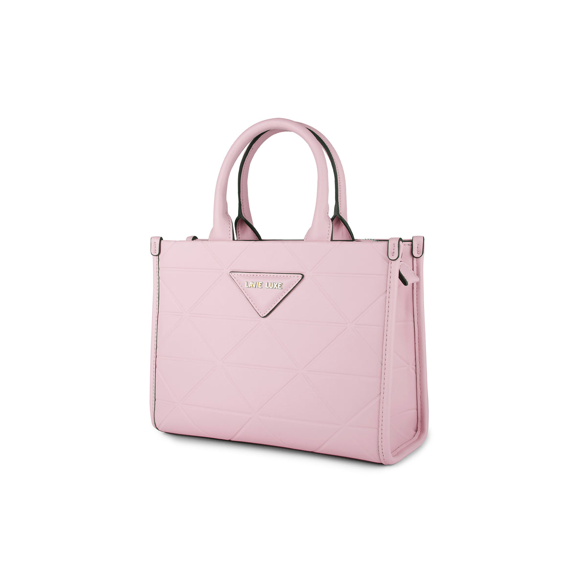 Lavie Luxe Mona Box Satchel Bag Medium Pink