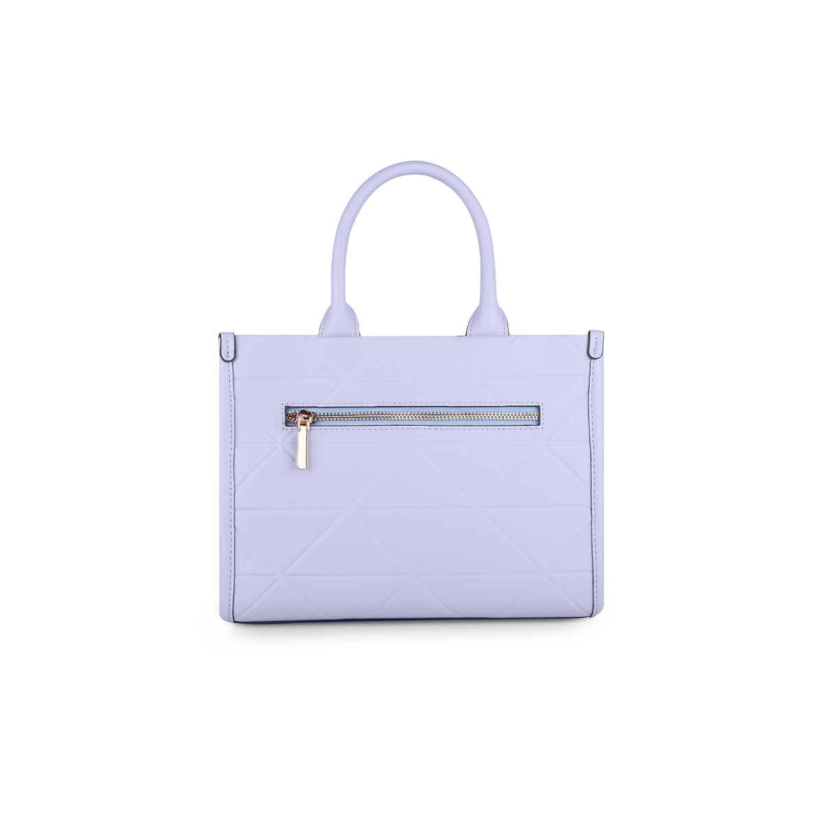 Lavie Luxe Mona Box Satchel Bag Medium Lilac