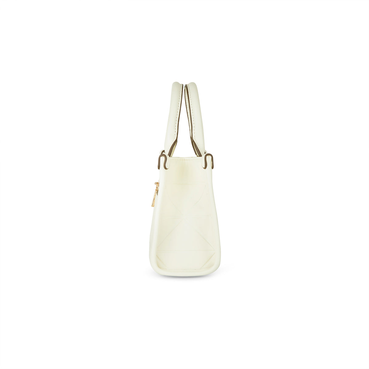 Lavie Luxe Mona Box XS Satchel Bag Extra Small Off White
