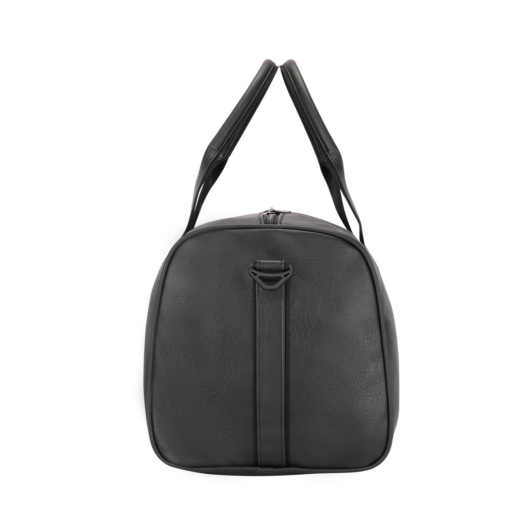 Lavie Sport Pilot 32L Synthetic Leather Unisex Travel Duffle Bag Black - Lavie World