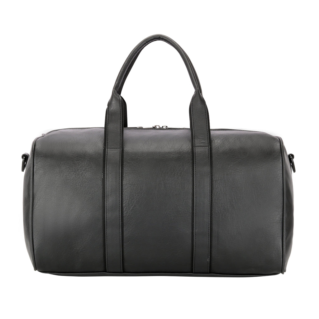 Lavie Sport Pilot 32L Synthetic Leather Unisex Travel Duffle Bag Black - Lavie World