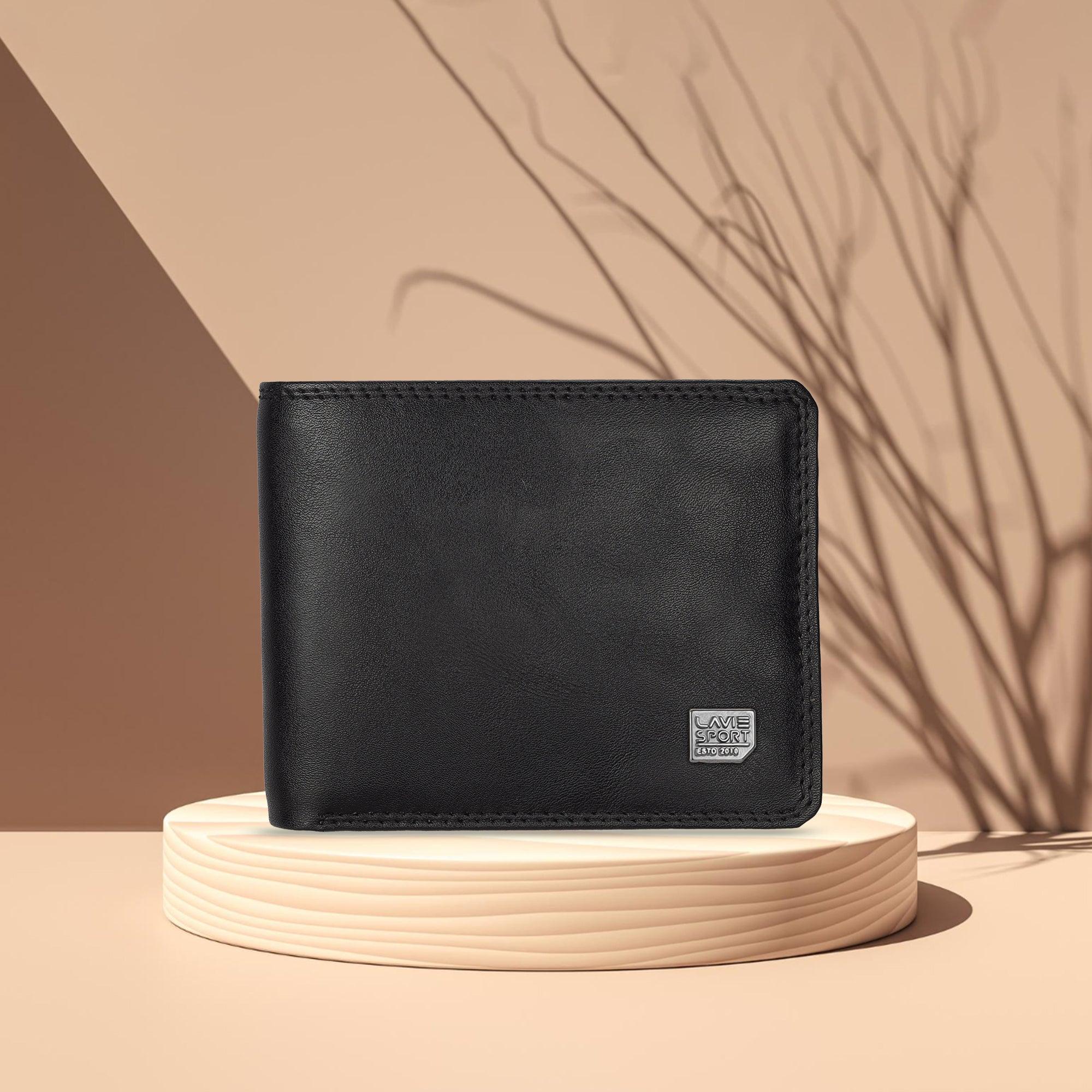 Black Vegan Leather Slim Wallet – LaVieatrac