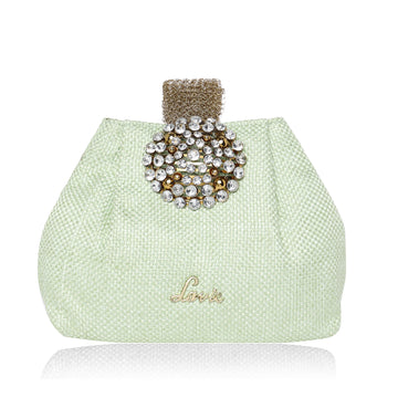 Lavie Tiana Women's Embellished Potli Small Mint